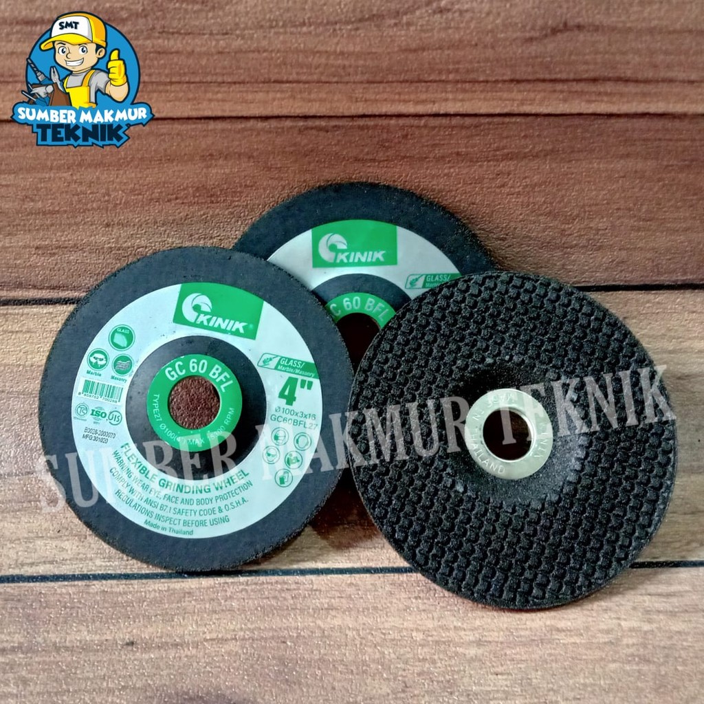 

Batu Gerinda Gurinda Flexible Asah Kaca Batu GC60 Kinik 4 inch