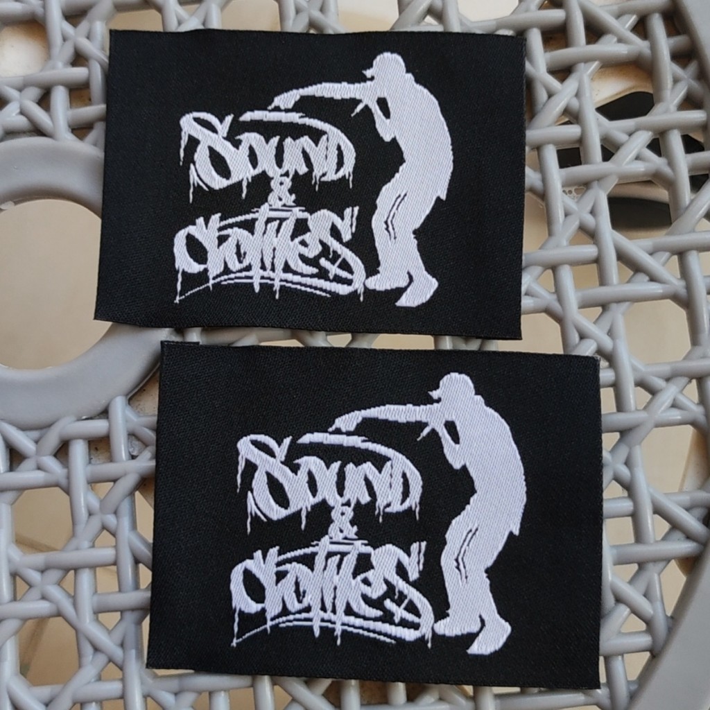 

500pcs Big size Clothing Label Custom Damask Polyester Cloth Labels 5 * 7 CM Woven Label