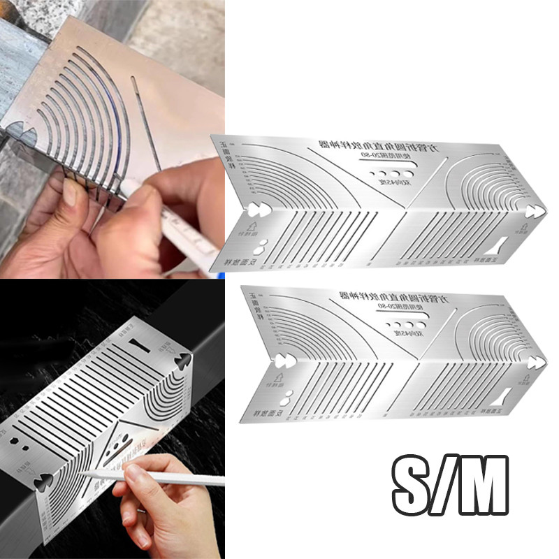 

presisi akurat stainless steel baja Penggaris Bisa Bending Hollow Buat Siku 20-65/20-80