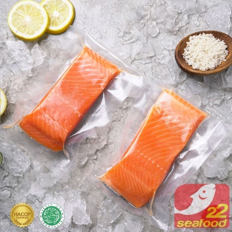 

Premium Salmon Fillet 200gr Portion Cut / Salmon Atlantik / Salmon Salar / Seafood 22