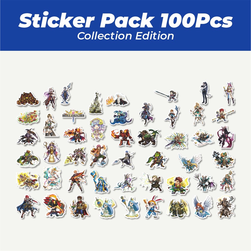 

Hot Stiker Game Brave Frontier Char Mix 12 Lucu Anti Air Stikers Berperekat Waterproof Sticker Decal Buat Motor Helm Buku Journal Koper Casing HP Laptop Botol Minum