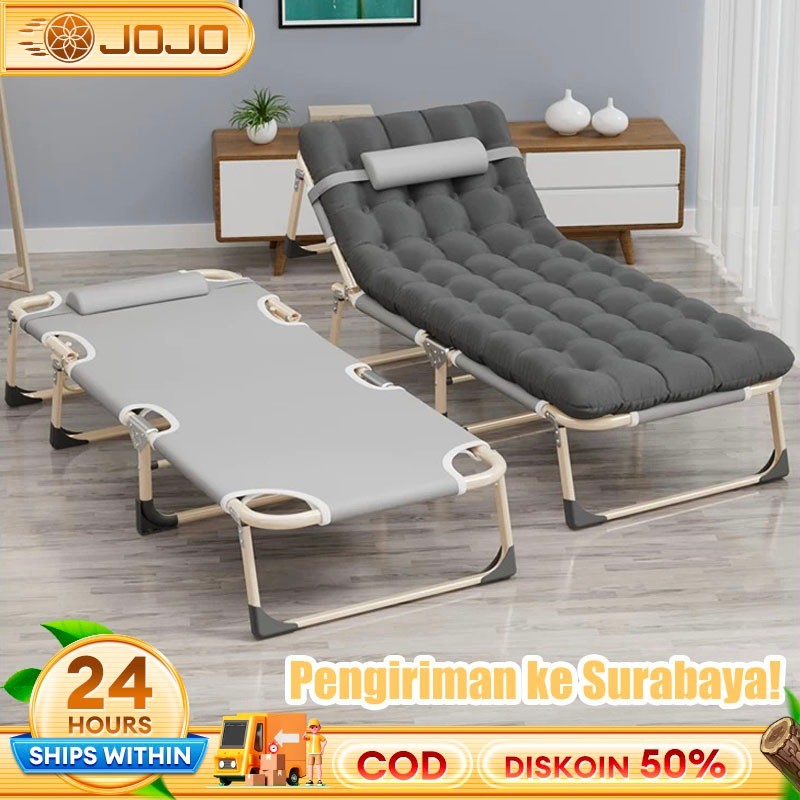 Kursi Malas Kursi Lipat Tempat Tidur Lipat Kursi Santai Ranjang Lipat Folding Bed Kursi Malas Lipat