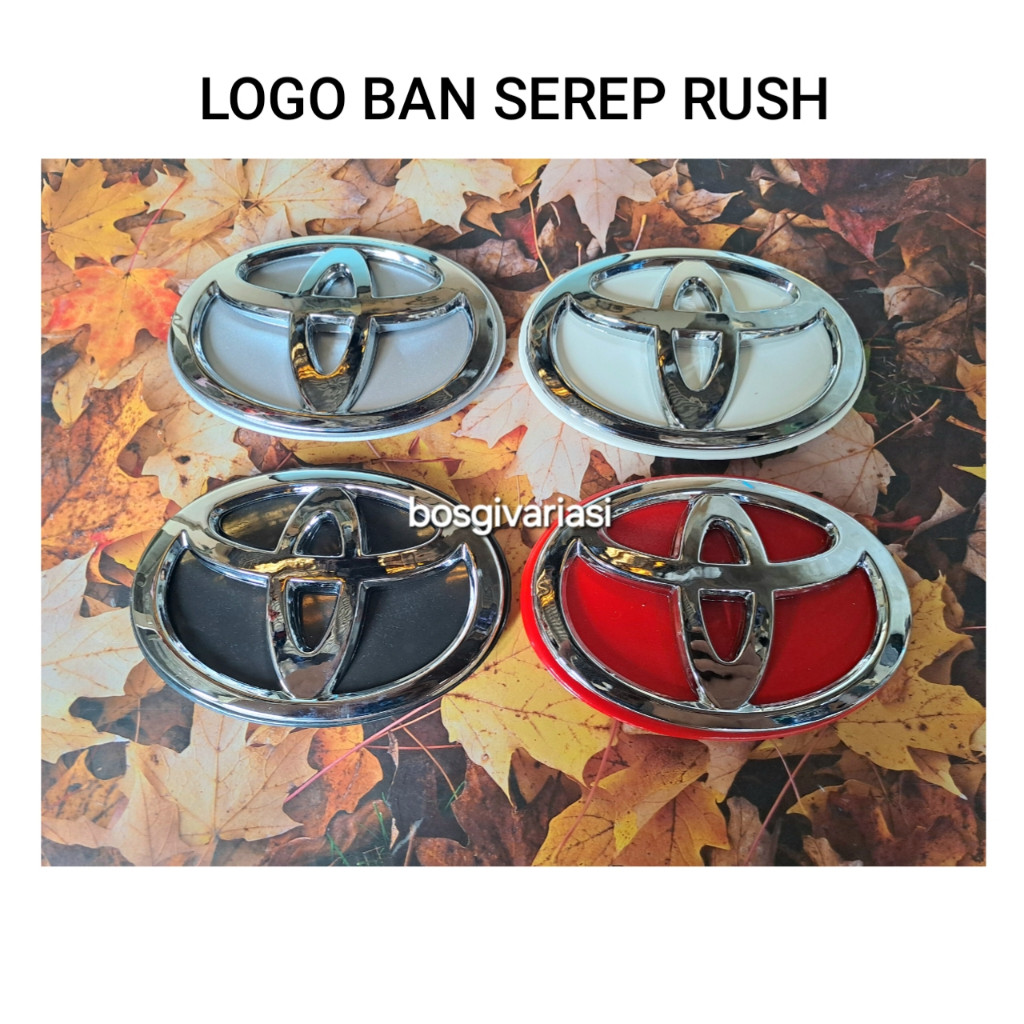 Emblem Logo tutup ban serep Rush cover ban serep / Logo belakang tutup serep rush / logo cover ban s