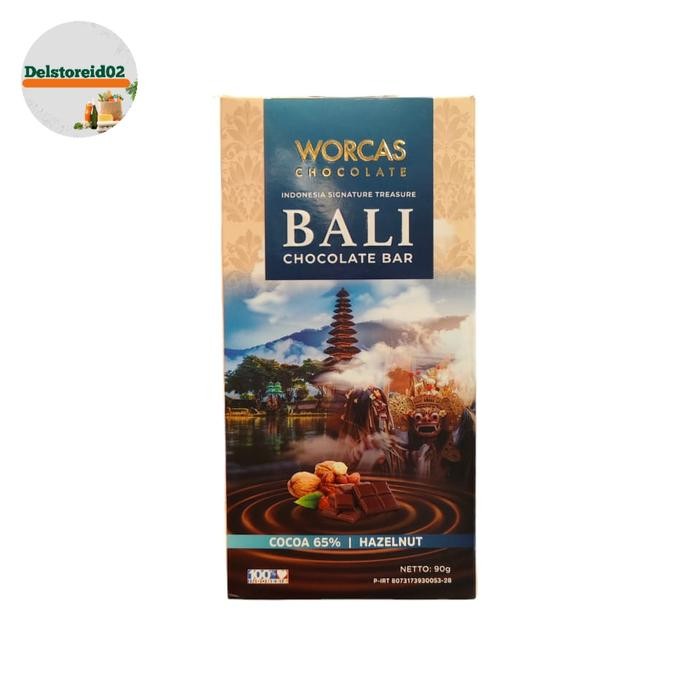 

Worcas chocolate bali bali chocolate bali cocoa 65% hazelnut 90 gram