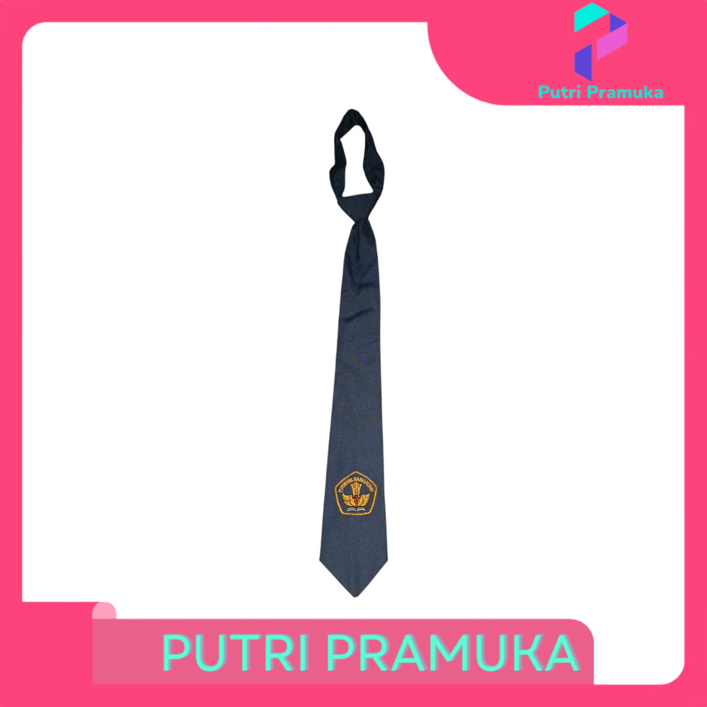 Dasi Sma Prepet Abu Bordir Famatex Bahan Bagus