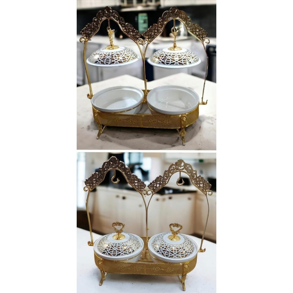 Prasmanan / Buffet Set Double Bulat Sultan Bahan Keramik