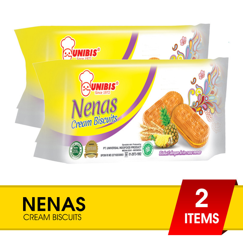 

(2 bungkus) Unibis Rose Nenas Sandwich 208 g