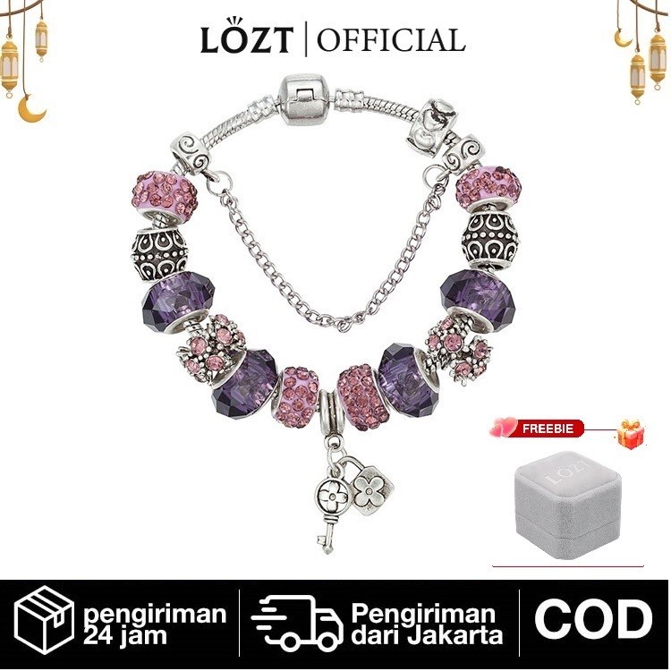 [FLASH SALE】【7.7 Promo】LOZT Pandora Gelang Original Wanita Diy Bracelet Manik-manik Gaya Hadiah Libu