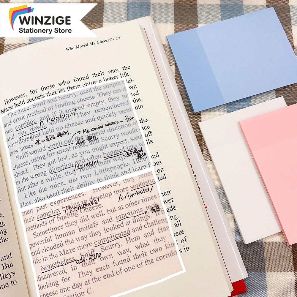 

SURABAYA Winzige 50 lembar transparan sticky notes lucu kertas memo alat tulis Untuk Kantor Sekolah