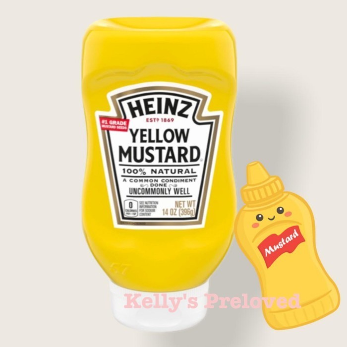 

HEINZ YELLOW MUSTARD 14 oz ( 396 gr ) PRODUCT OF USA