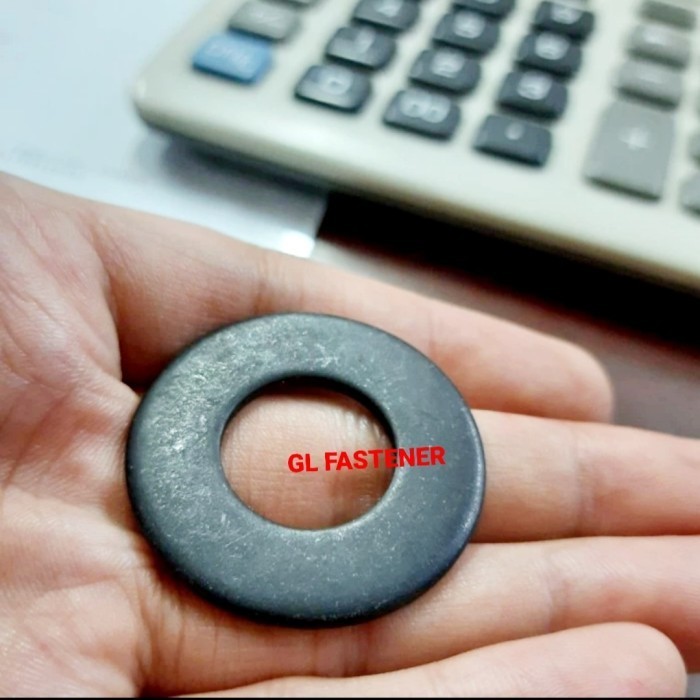 Ring Plat Hitam M24 ( 1" ) / Washer Plat / WP / Baja 8.8 / Hitam