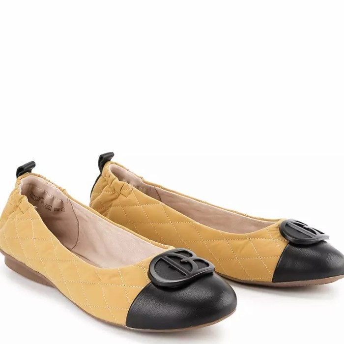 PROMO OBERMAIN - SEPATU FLAT WANITA ORIGINAL - Gracie Dillon - Yellow TERMURAH