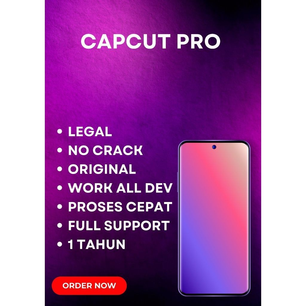 CAPCUT PRO IOS ANDROID PC ALL DEVICE 1 TAHUN