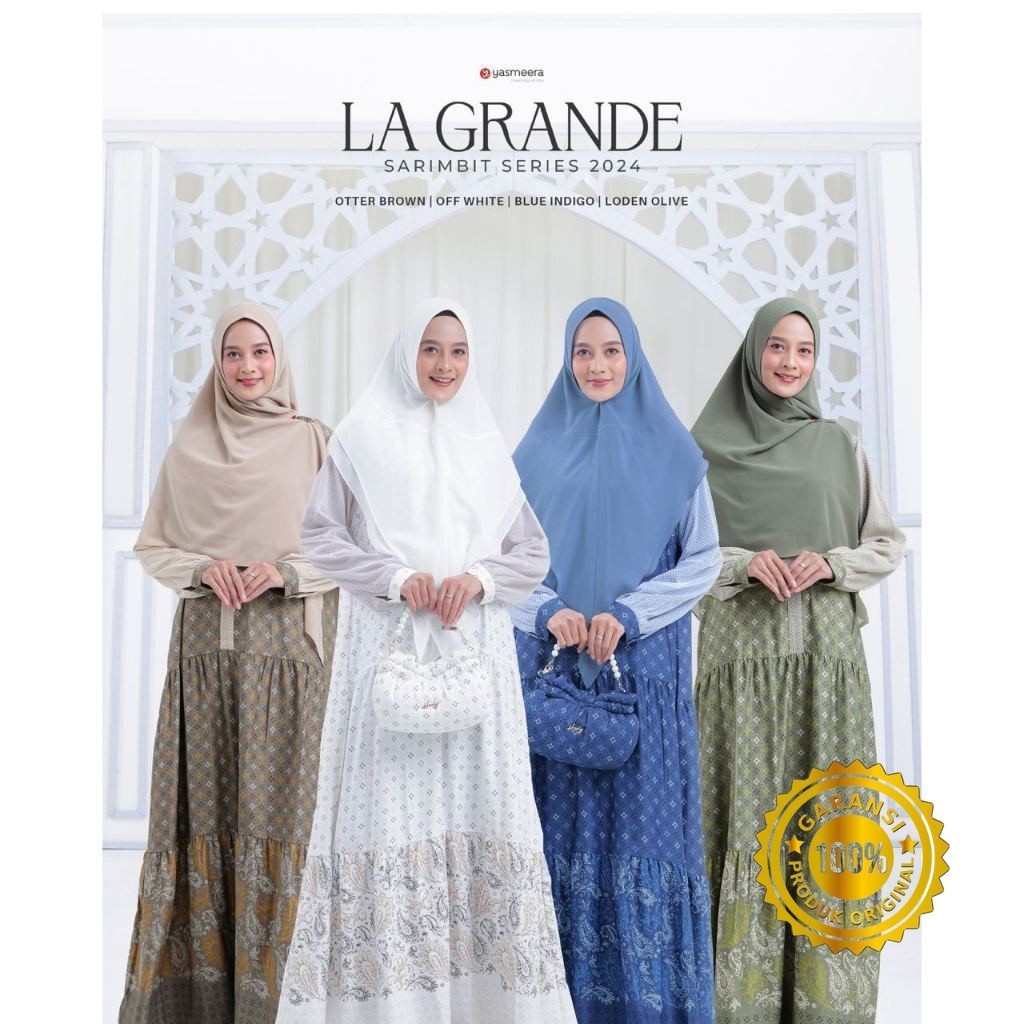 Jual Gamis Wanita Yasmeera Terbaru La Grande (R) Mewah Eksklusif Original Yasmeera Original by Yasme