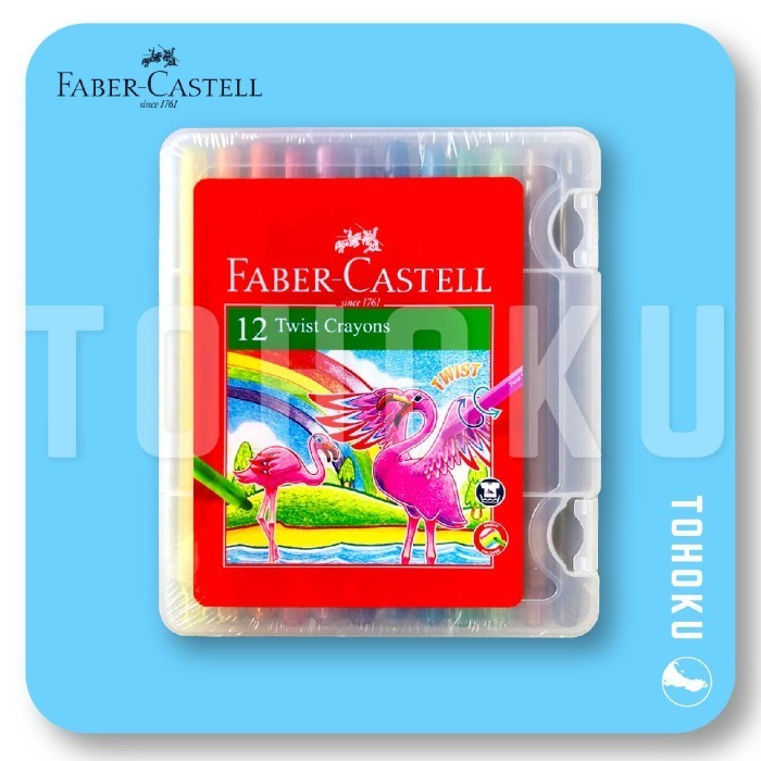 

Faber Castell Twist Crayon - Anti Patah - 12 Warna