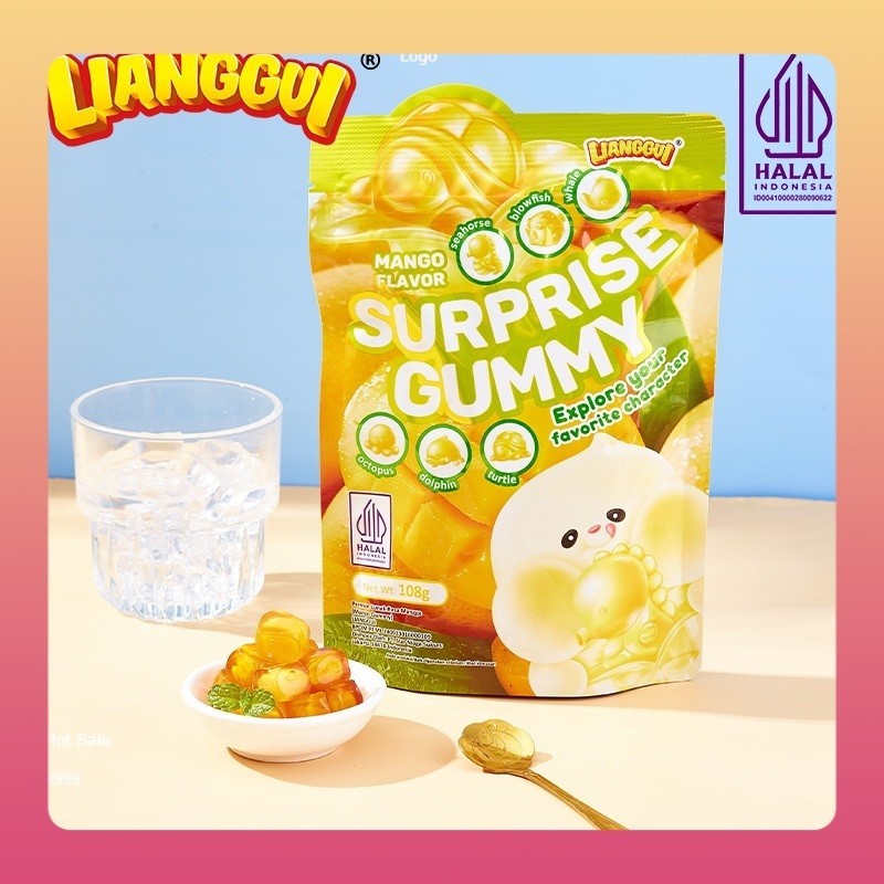 

[Hampers/Gift] [HALAL] LIANGGUI Permen Buah Rasa ( Mangga , Anggur dan Strawberry ) |Suprise Candy 3 Varian Rasa | Mango Flavoured Candy Grape and Strawberry Fudge Mangga Anggur Jelly | Jelly Varian Rasa