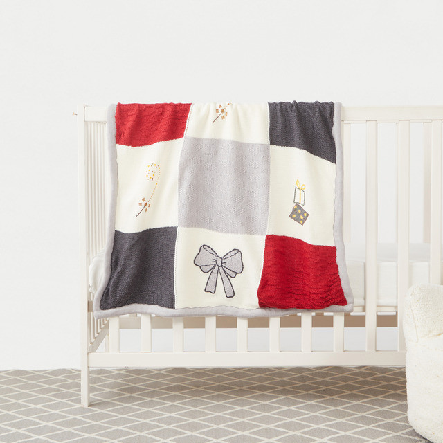 Babyshop Juniors Patchwork Baby Blanket - 80x100 cm