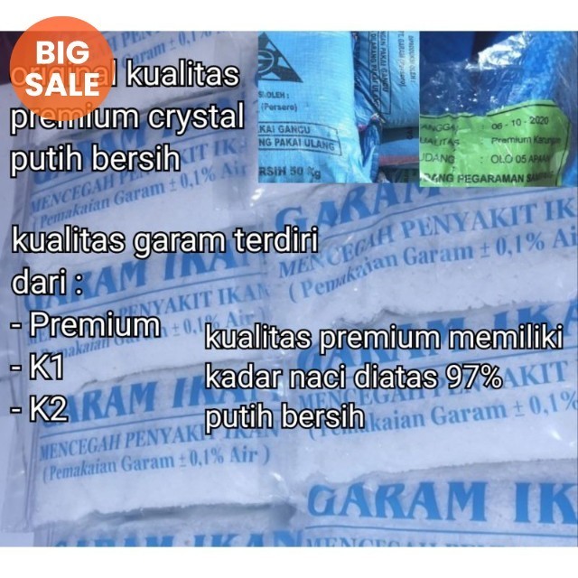 garam ikan / premium / garam kristal / garam kasar / garem ikan / Garam ikan / Garem ikan