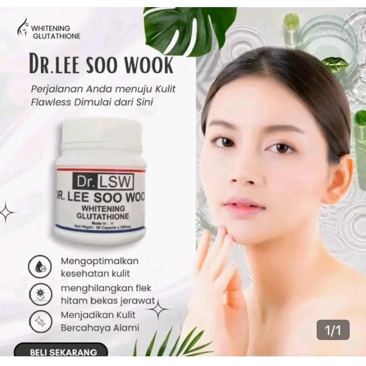 Dr LSW ASLI ORIGINAL GLUTATHIONE LEE SOO WOOK WHITENING obat pemutih