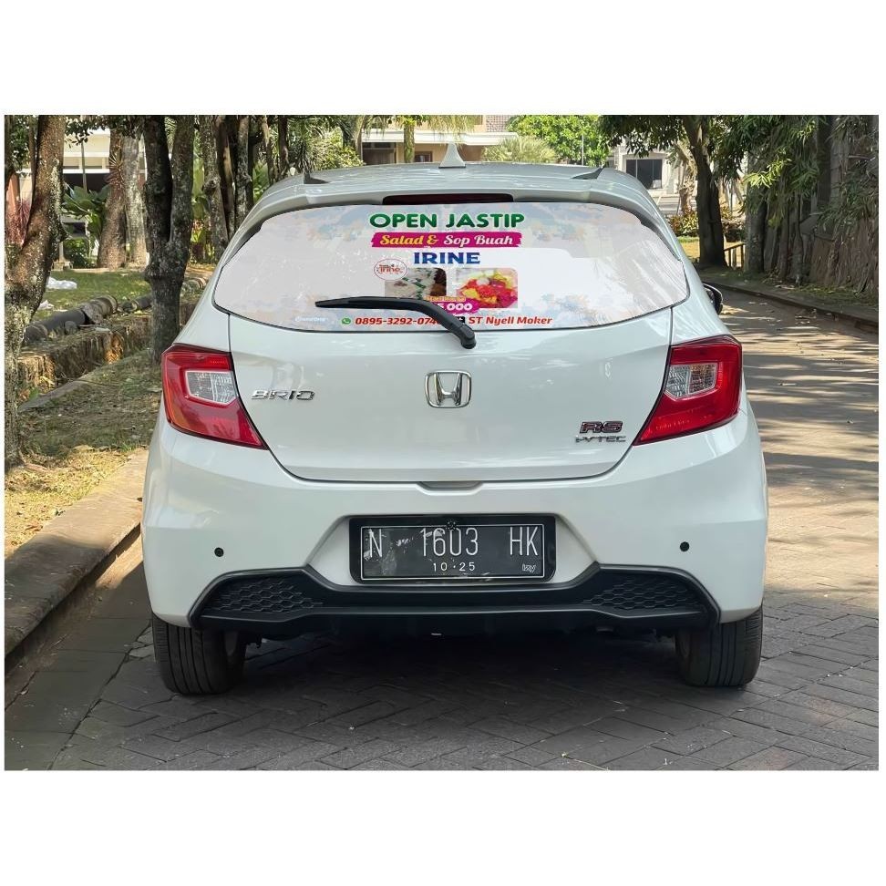 Stiker Tembus Pandang Kaca Belakang Mobil - Stiker One Way / Sticker Oneway Vision BRIO NEW