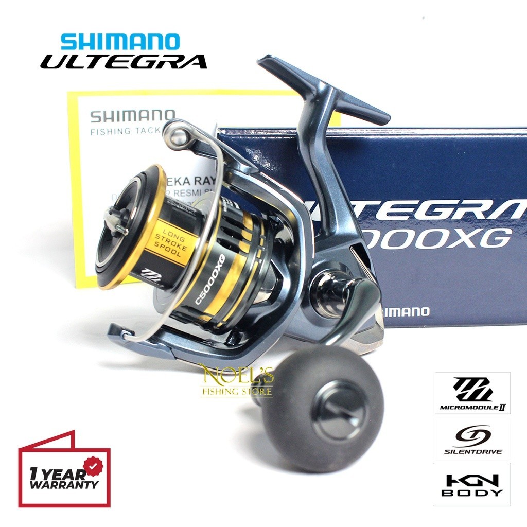 Reel Shimano ULTEGRA FC [2021] Power Handle 1000 2500 C3000 4000 C5000 HG/XG CI4+ Hagane Resmi