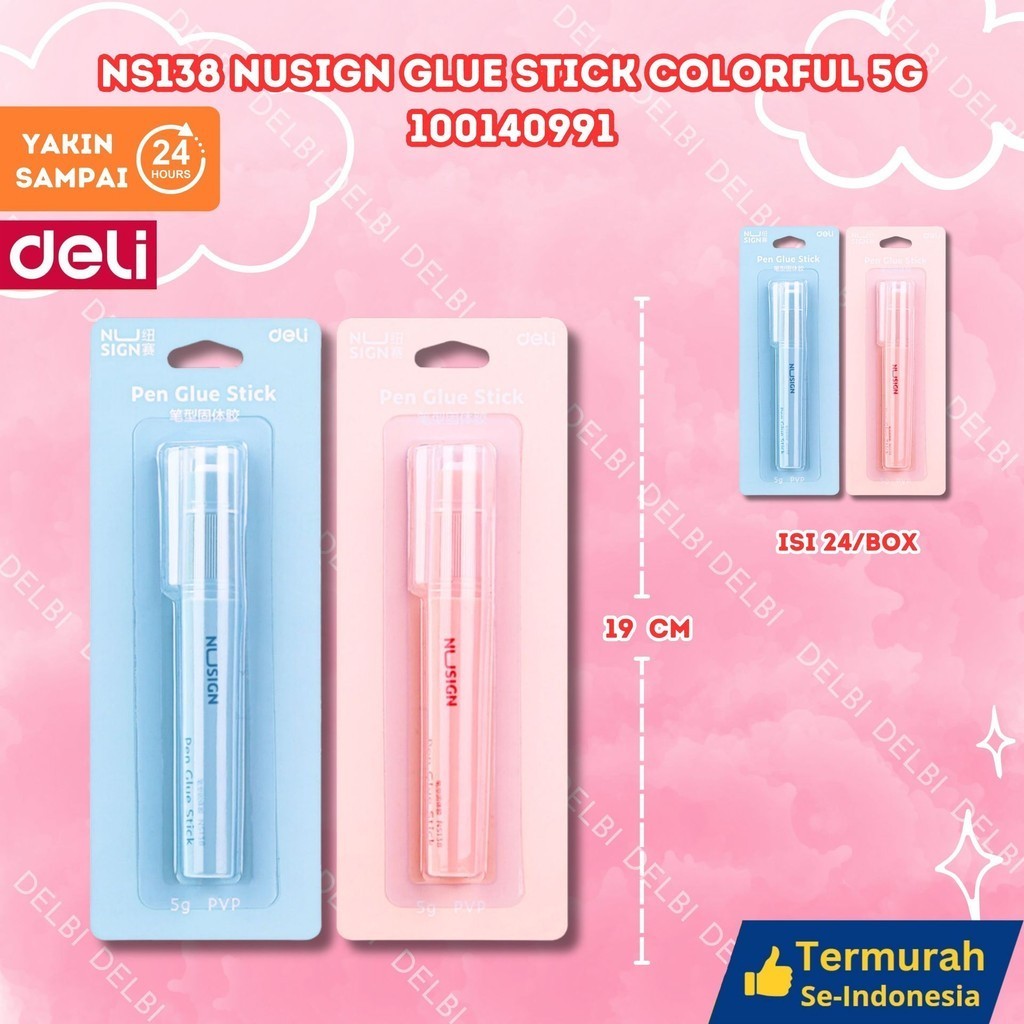 

Deli Nusign Pen Glue Stick NS138 NUSIGN GLUE STICK COLORFUL 5G