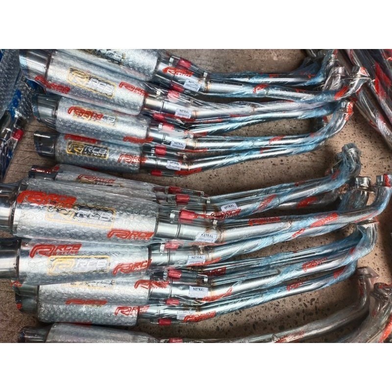 [ DELSER MOTOR ] KNALPOT BAKAR RCB RACING UNIVERSAL SUARA NGEBASS MERDU PADAT JOKER KARISMA NETRAL K