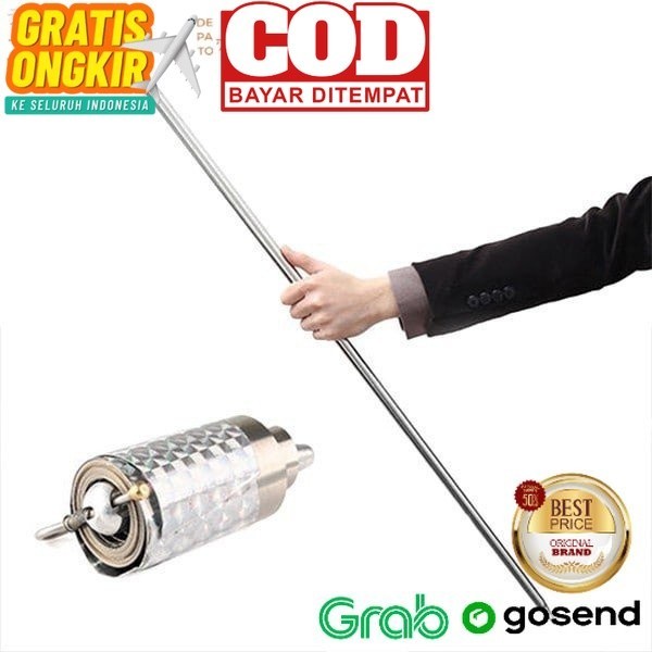 ENMA MAGIC STAFF - Tongkat Sulap Appearing Metal Cane Magic Trick DM