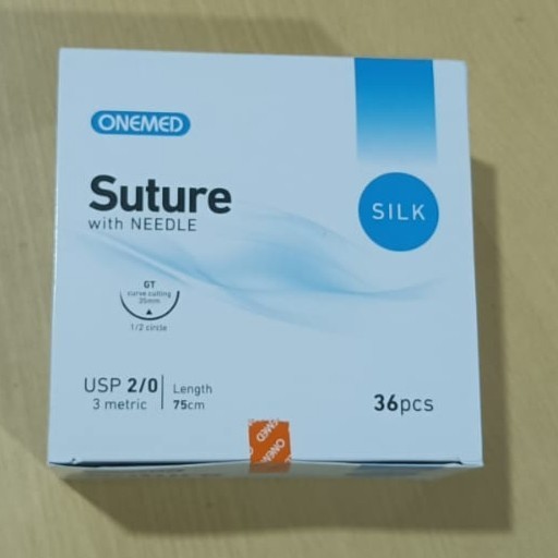 Silk 2/0 with needle suture onemed