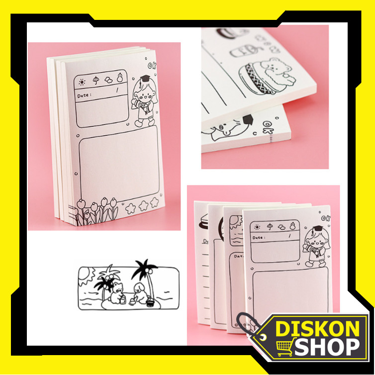

Diskon Shop - S6272 Memo Tempel Kartun / Sticky To Do List Kartun / Sticky Notes Motif Kartun Lucu