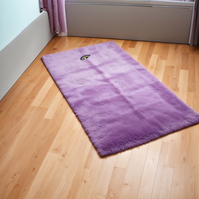 Sajadah Bulu Rasfur Polos 115x65x3.5cm/ Sajadah  premium/motip kabah ka'bah / non anti slip LP