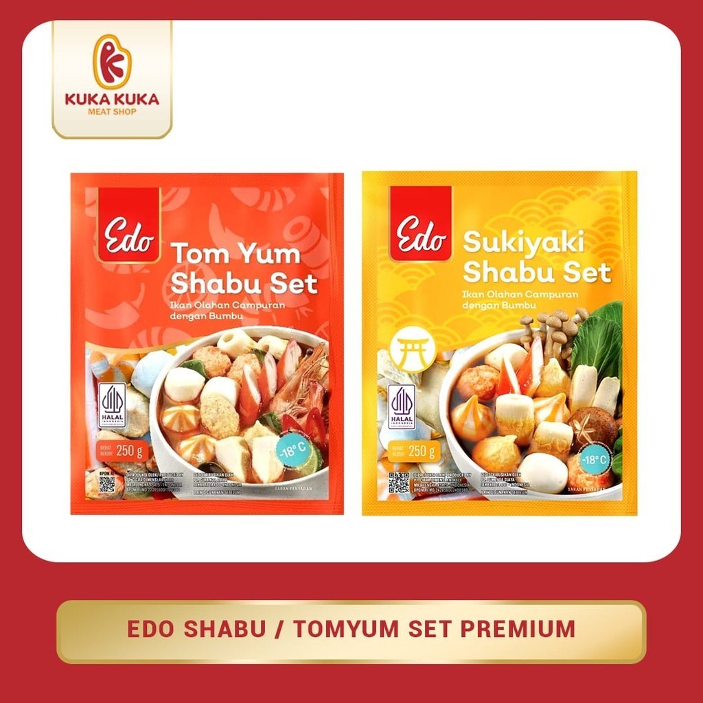 

Edo Shabu Sukiyaki / Tomyum Set Sukiyaki 250GR HALAL PREMIUM