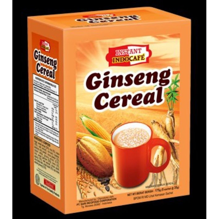 

Indocafe Ginseng Sereal Box 5 Sachet