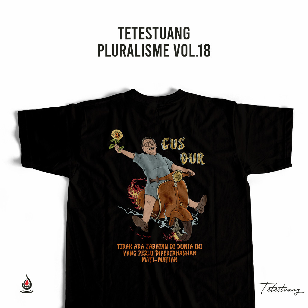 Tetestuang Kaos Gitu Aja Kok Repot | Kaos Gus Dur Naik Vespa | Kaos Dakwah | Kaos Gusdur | Kaos Dist