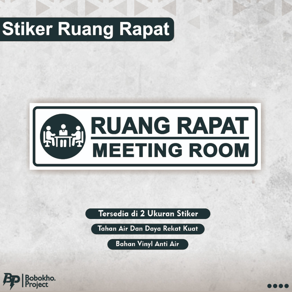 

Stiker Ruang Meeting Stiker Ruang Rapat Stiker Rapat Stiker Kantor Perkantoran Ruang Pertemuan