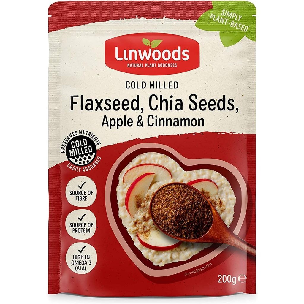 

Milled Flax Linwoods Chia Seed Apple dan Cinnamon 200 gram Campuran Nasi Yoghurt Smoothie Cereal tinggi serat