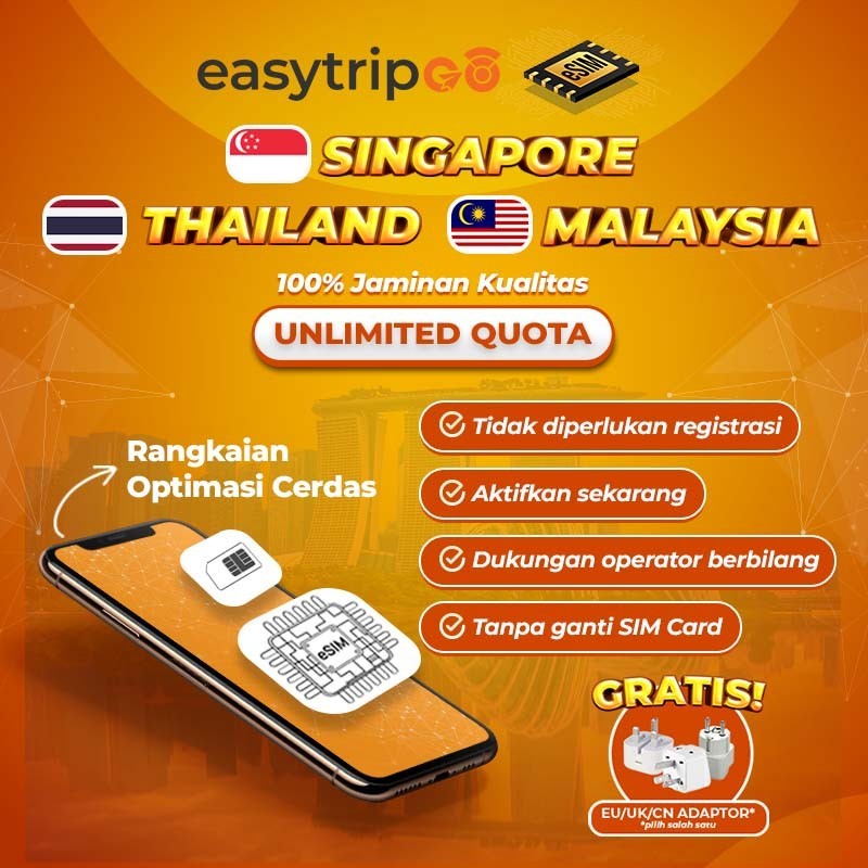 Easytripgo eSIM Singapore Malaysia Thailand Internet Data| Travel eSIM | eSIM Travel Singapore Malay