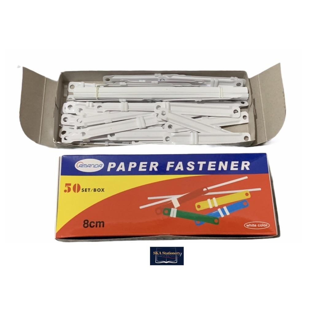 

Acco Map/Paper Fastener/Pengikat Kertas Plastik Putih Amanda (Pak)