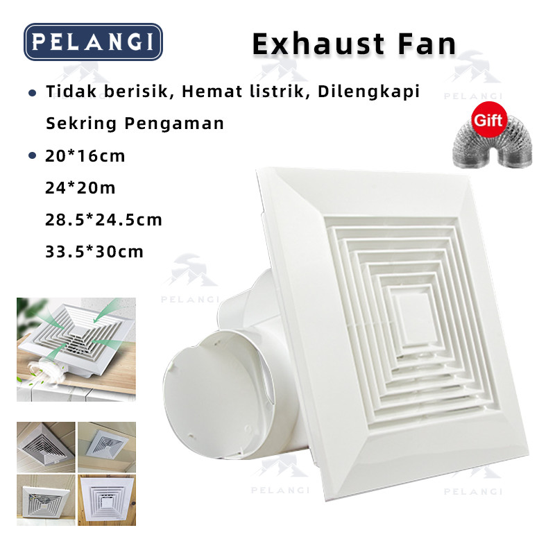 Exhaust Fan Kipas Angin Hexos Plafon Dak penyedot panas kamar Plafon Exhaust Sirroco Siroco Ventilan