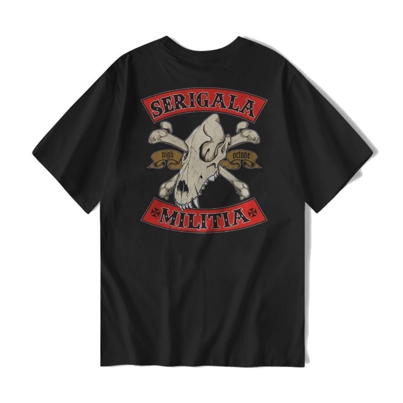 【COD】 T-Shirt Merchandise SERINGAI 'Chopper' Premium | Bootleg KAOS