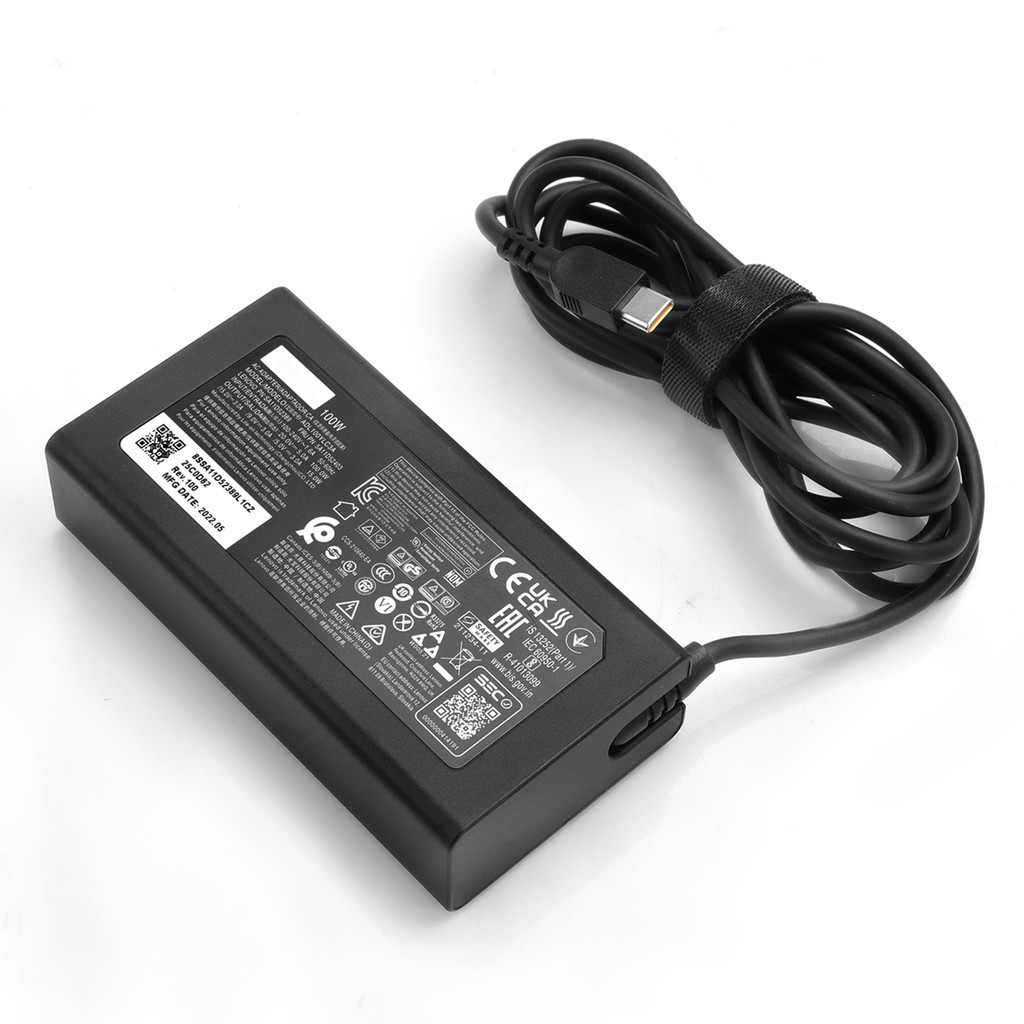 Laptop Charger 100W 20V 5A Type-C PD Charger Laptop Power Supply Adapter for Lenovo Yoga 9i Yoga Sli