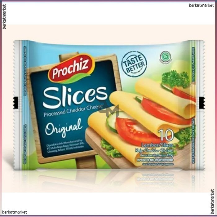 

Prochiz Keju Cheddar Cheese Slice isi 10s