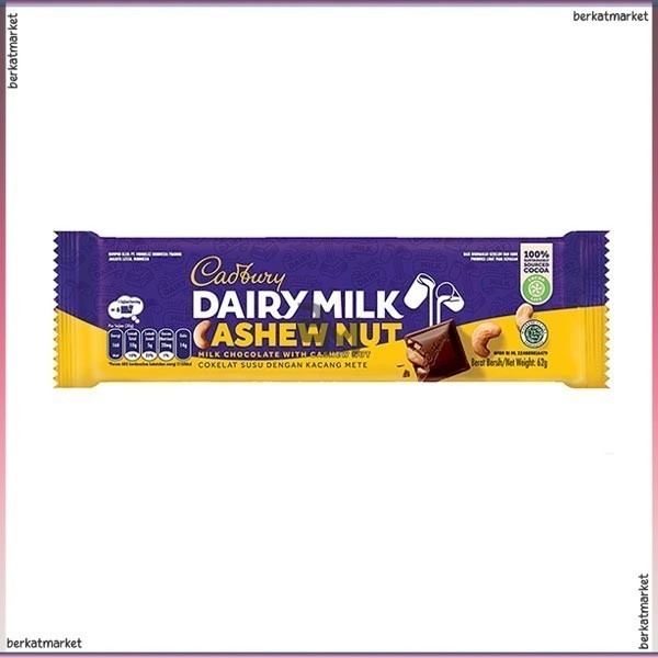 

CADBURY DAIRY MILK CASHEW NUT 62 GR COKLAT