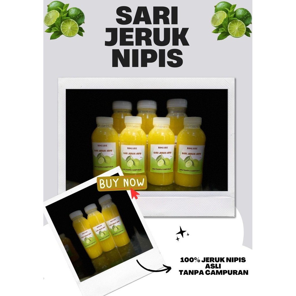 

Perasan Jeruk Nipis 100% Murni / Sari Jeruk Nipis / Original / R R