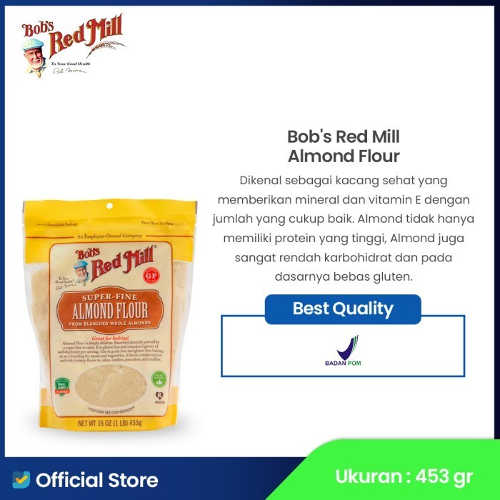 

TERJUAL Bob's Red Mill Almond Flour 453 gr