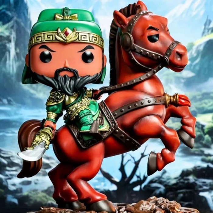 ORIGINAL Funko Pop Asia Three Kingdoms Guan Yu on Chi Tu Horse Gold