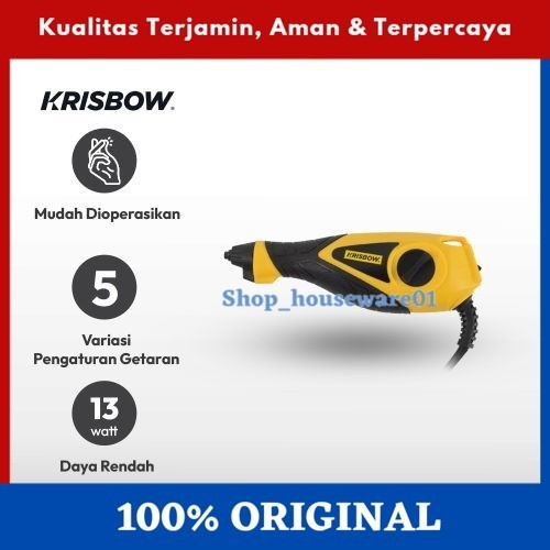 Krisbow Engraver Alat Ukir Listrik 13 Watt Ire13 - Kuning/Alat Ukir Listrik