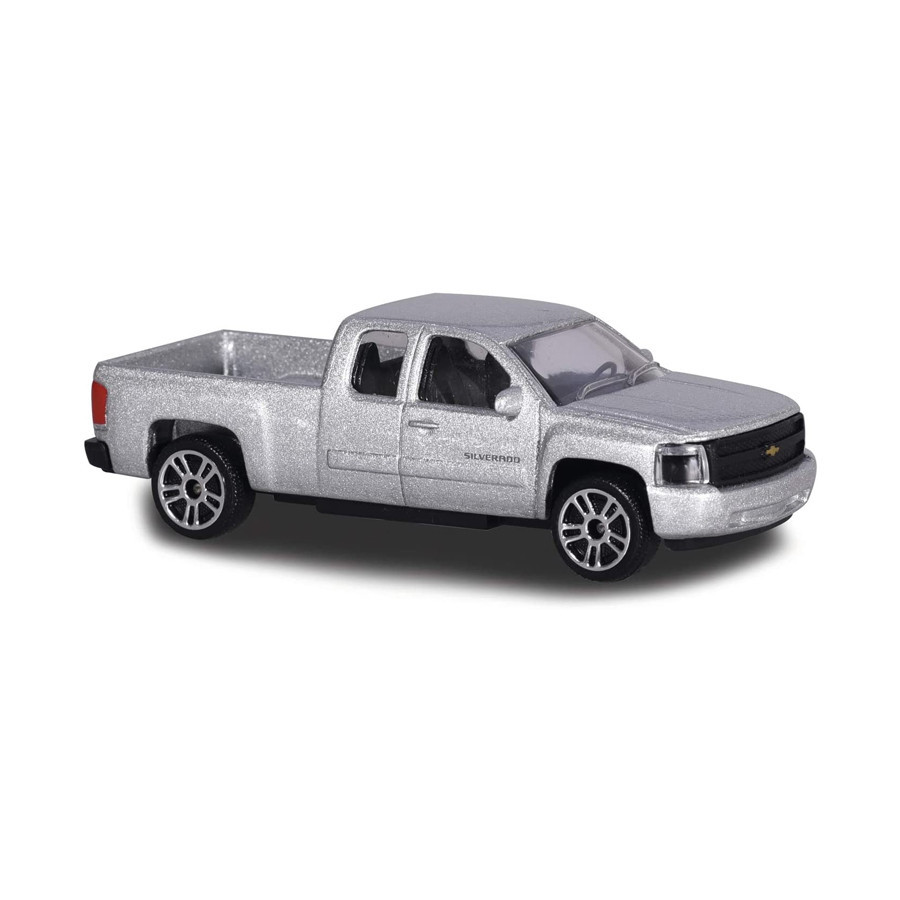 Majorette Street Cars Chevrolet Silverado Silver - Loose