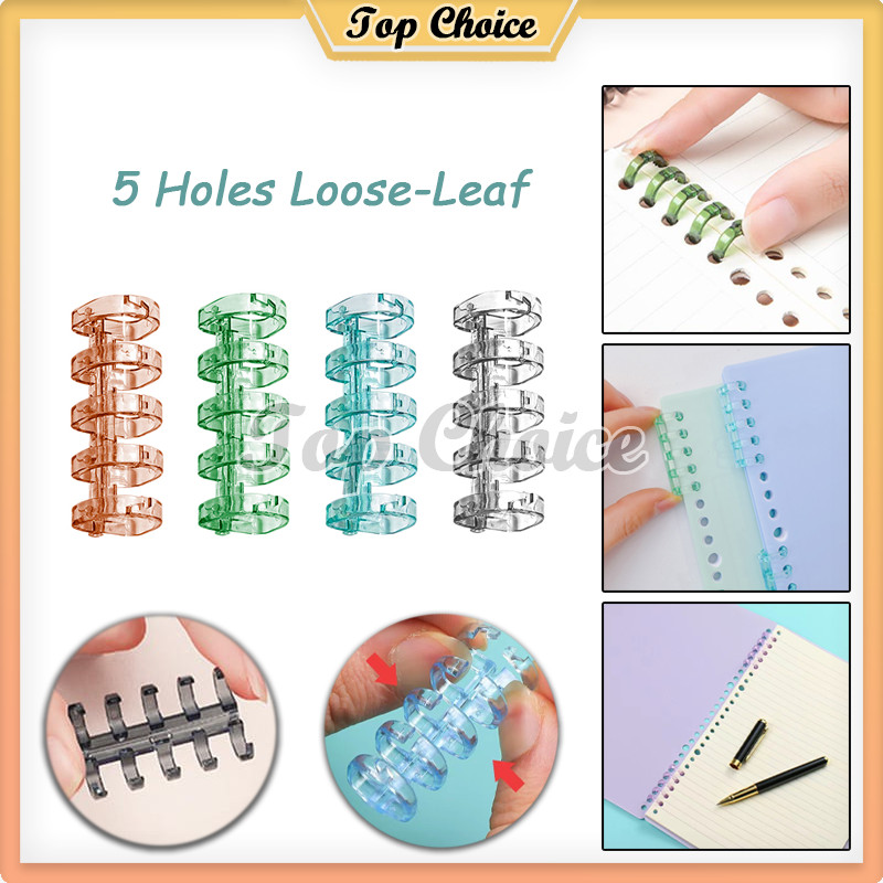 

5 Holes Loose-leaf Plastic Ring / Crystal Loose Leaf / Binder