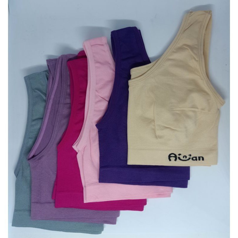 12 PCS/MINISET LUSINAN| SPORT BRA| 017 RAJUT # ShopeeSuperSeler